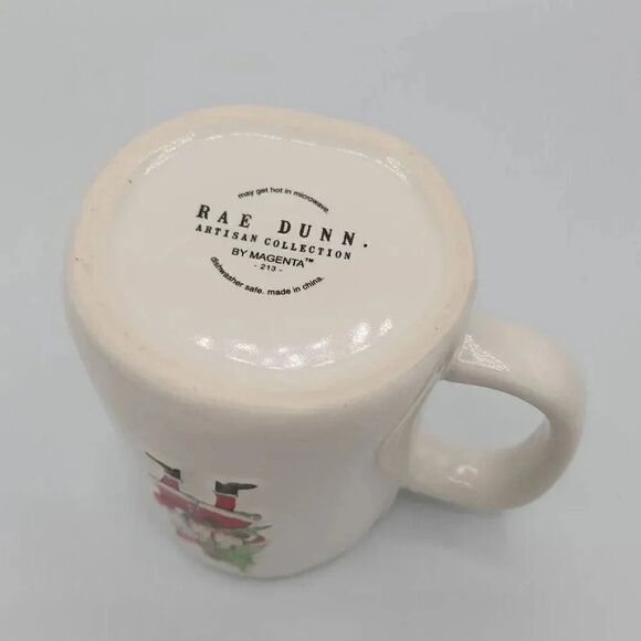 Rae Dunn Christmas double sided white and green mug I'M ON THE NICE LIST - Picture 4 of 4